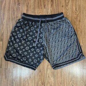 Chinatown Market Secret Club Monogram Shorts Black Men’s Size XL